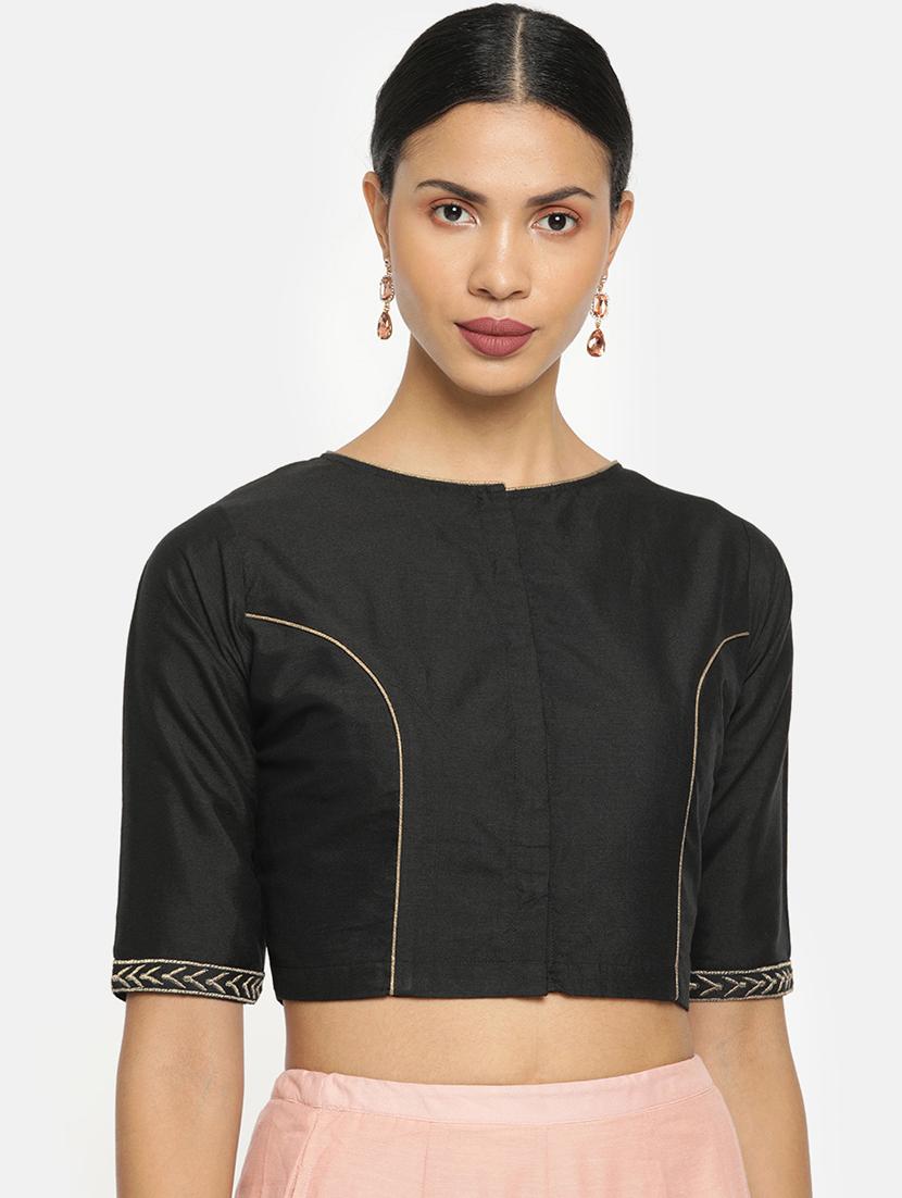 plain back embroidered blouse - 17462196 - Zoom Image - 1