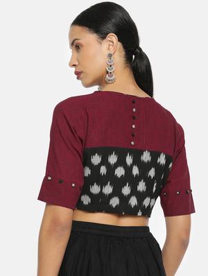 ikat printed blouse - 17462199 - Standard Image - 3