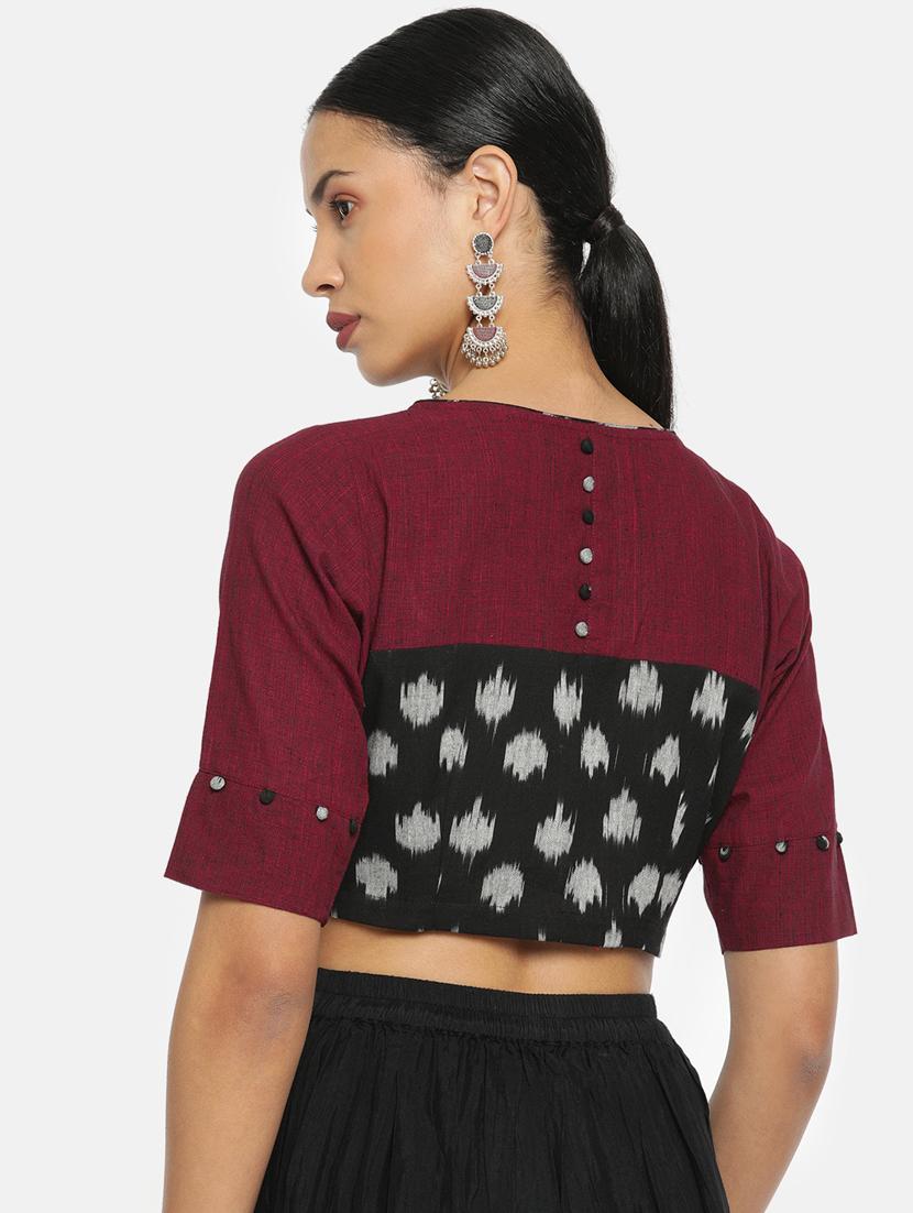 ikat printed blouse - 17462199 - Zoom Image - 3