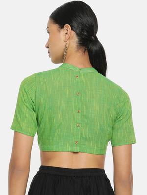 plain high neck blouse - 17462201 - Standard Image - 3