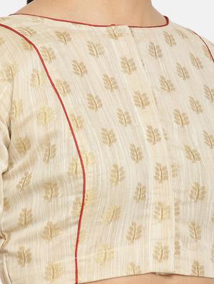 off-white brocade blouse - 17462203 - Standard Image - 4
