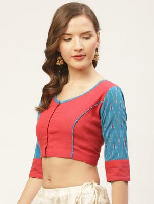 ikat printed blouse - 17462212 - Standard Image - 2