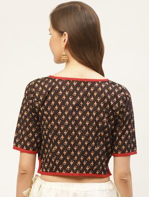 block printed blouse - 17462213 - Standard Image - 3