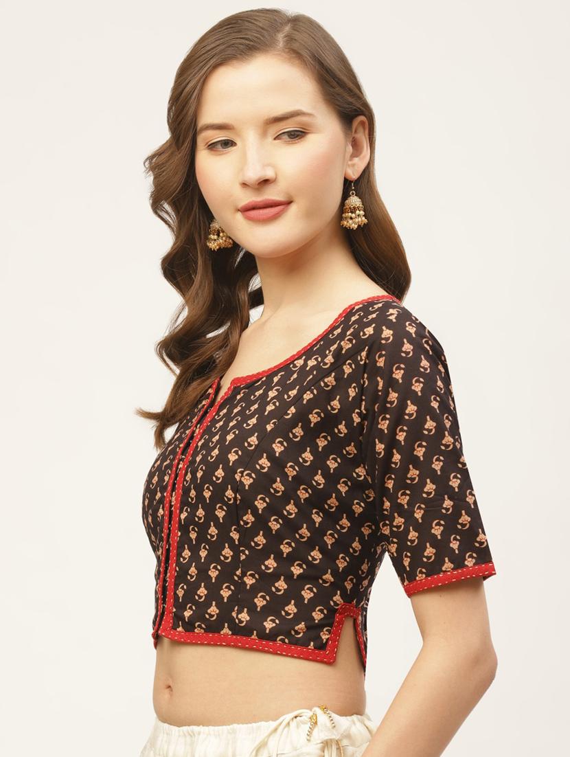 block printed blouse - 17462213 - Zoom Image - 2