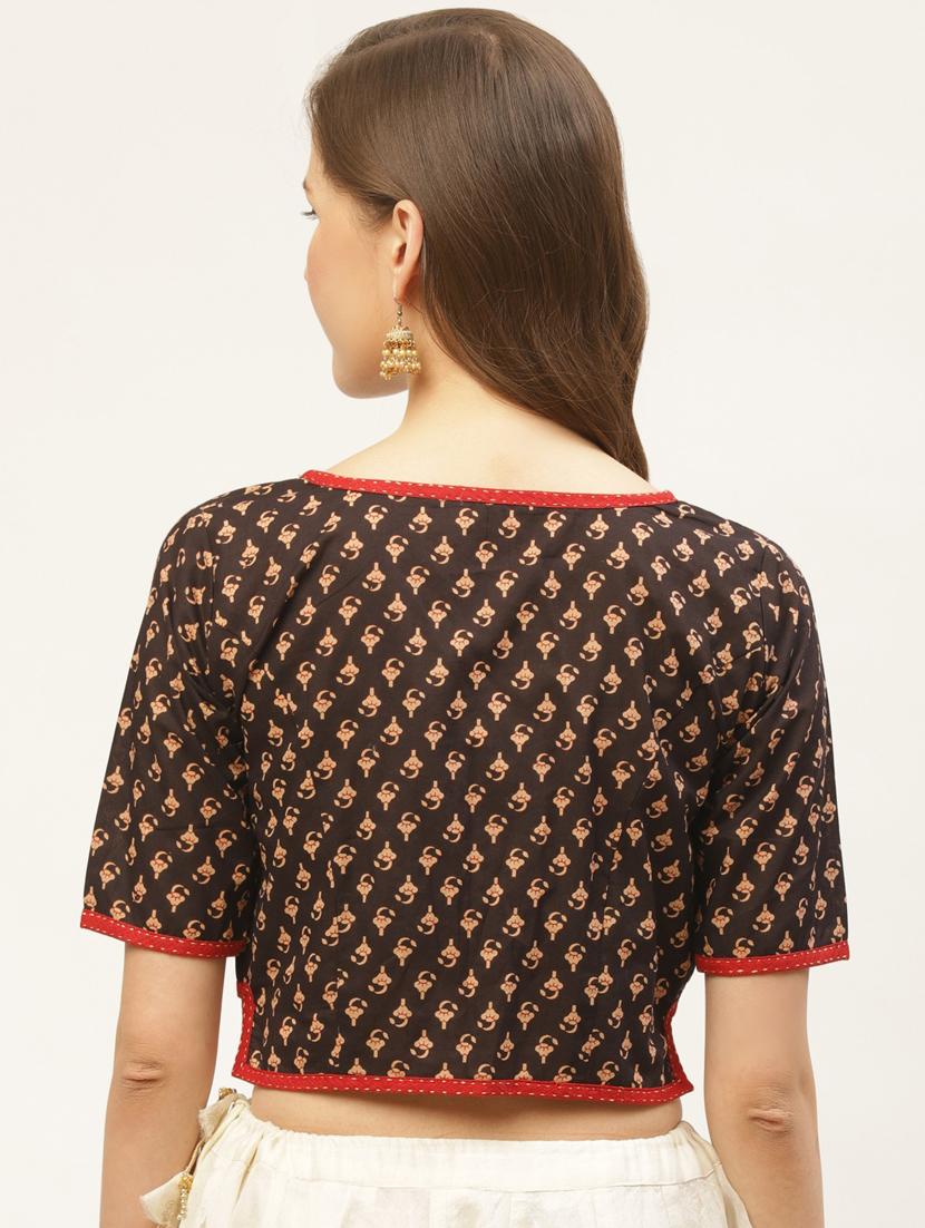 block printed blouse - 17462213 - Zoom Image - 3
