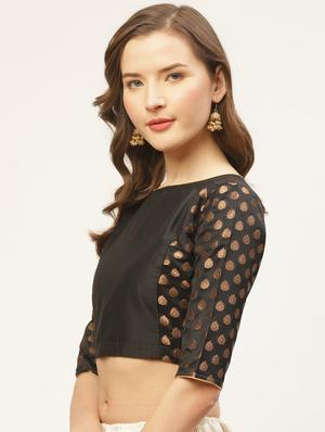 self design jamdani blouse - 17462215 - Standard Image - 2