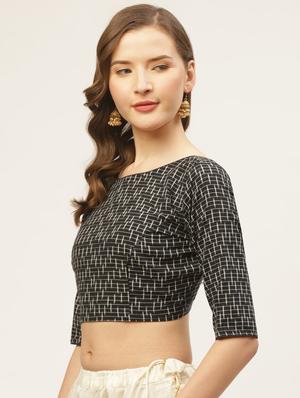 check printed blouse - 17462216 - Standard Image - 2