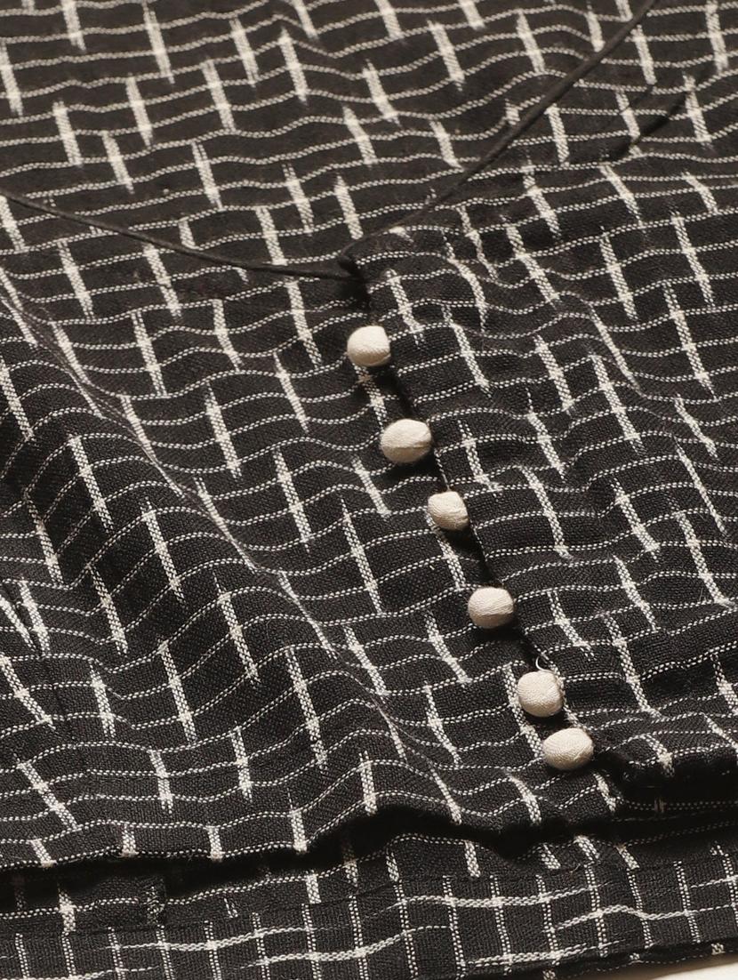 check printed blouse - 17462216 - Zoom Image - 4