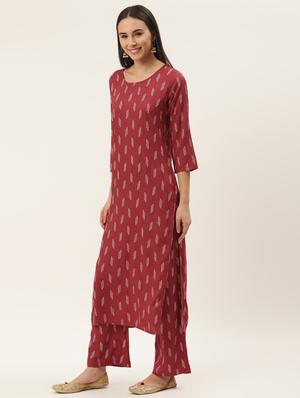 printed kurta palazzo set - 17462220 - Standard Image - 2