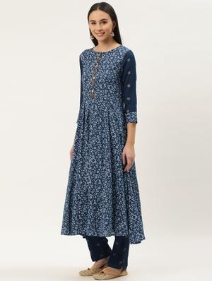 floral kurta pant set - 17462224 - Standard Image - 2