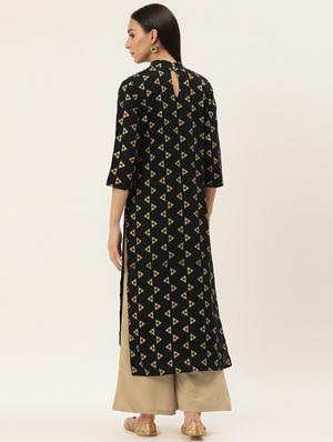 geometric print kurta palazzo set - 17462229 - Standard Image - 3