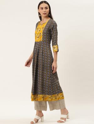 printed anarkali kurta - 17462233 - Standard Image - 2