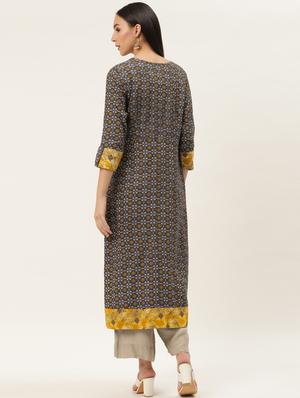 printed anarkali kurta - 17462233 - Standard Image - 3