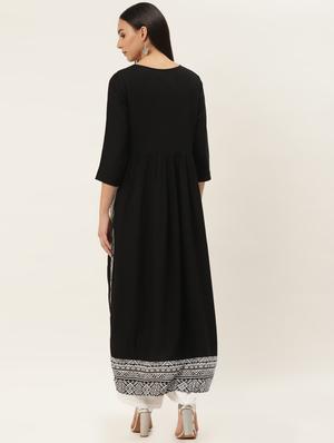 color block a-line kurta - 17462236 - Standard Image - 3