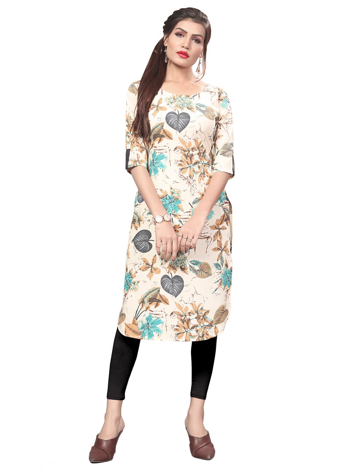 tropical straight kurta - 17462444 - Zoom Image - 1