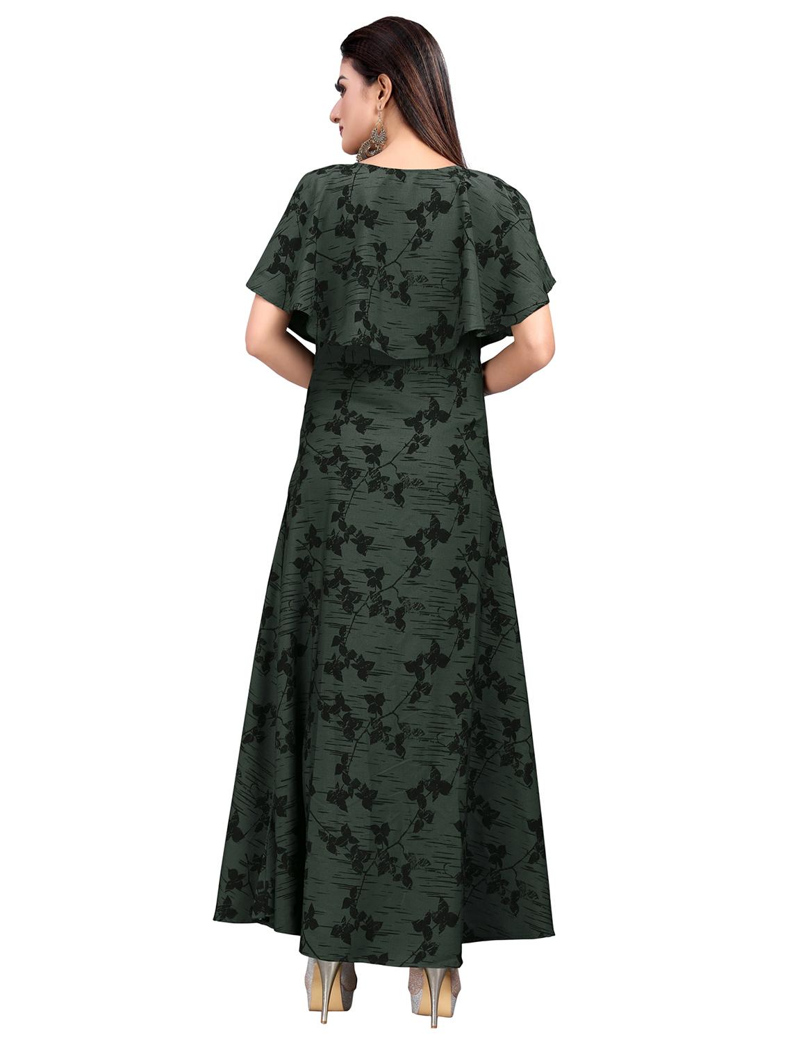 printed fit & flare gown - 17462463 - Zoom Image - 2