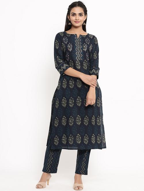 printed kurta pant set - 17462512 - Standard Image - 1