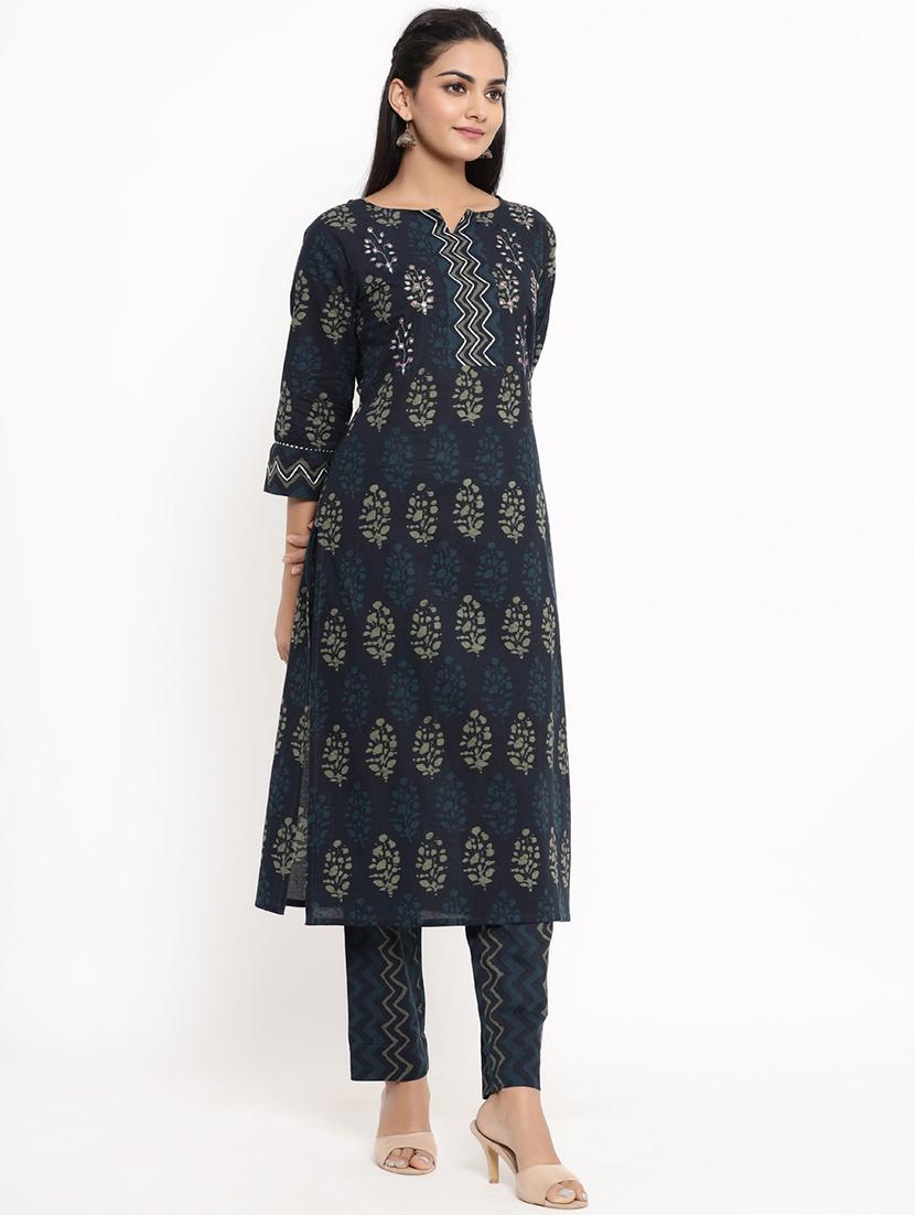 printed kurta pant set - 17462512 - Zoom Image - 2