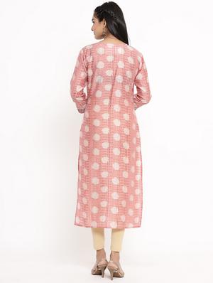 printed straight kurta - 17462521 - Standard Image - 3