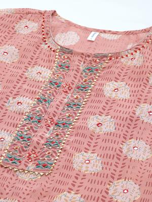 printed straight kurta - 17462521 - Standard Image - 5