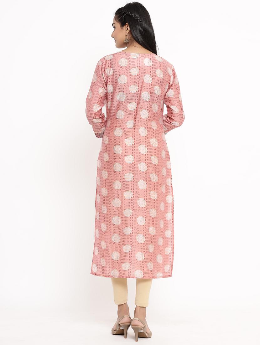printed straight kurta - 17462521 - Zoom Image - 3