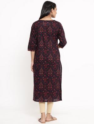 floral a-line kurta - 17462524 - Standard Image - 3