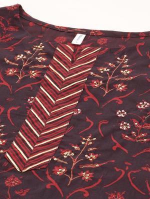 floral a-line kurta - 17462524 - Standard Image - 5