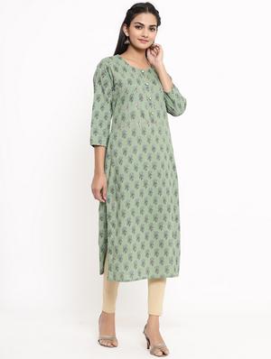 floral a-line kurta - 17462527 - Standard Image - 2