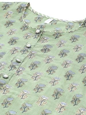 floral a-line kurta - 17462527 - Standard Image - 4