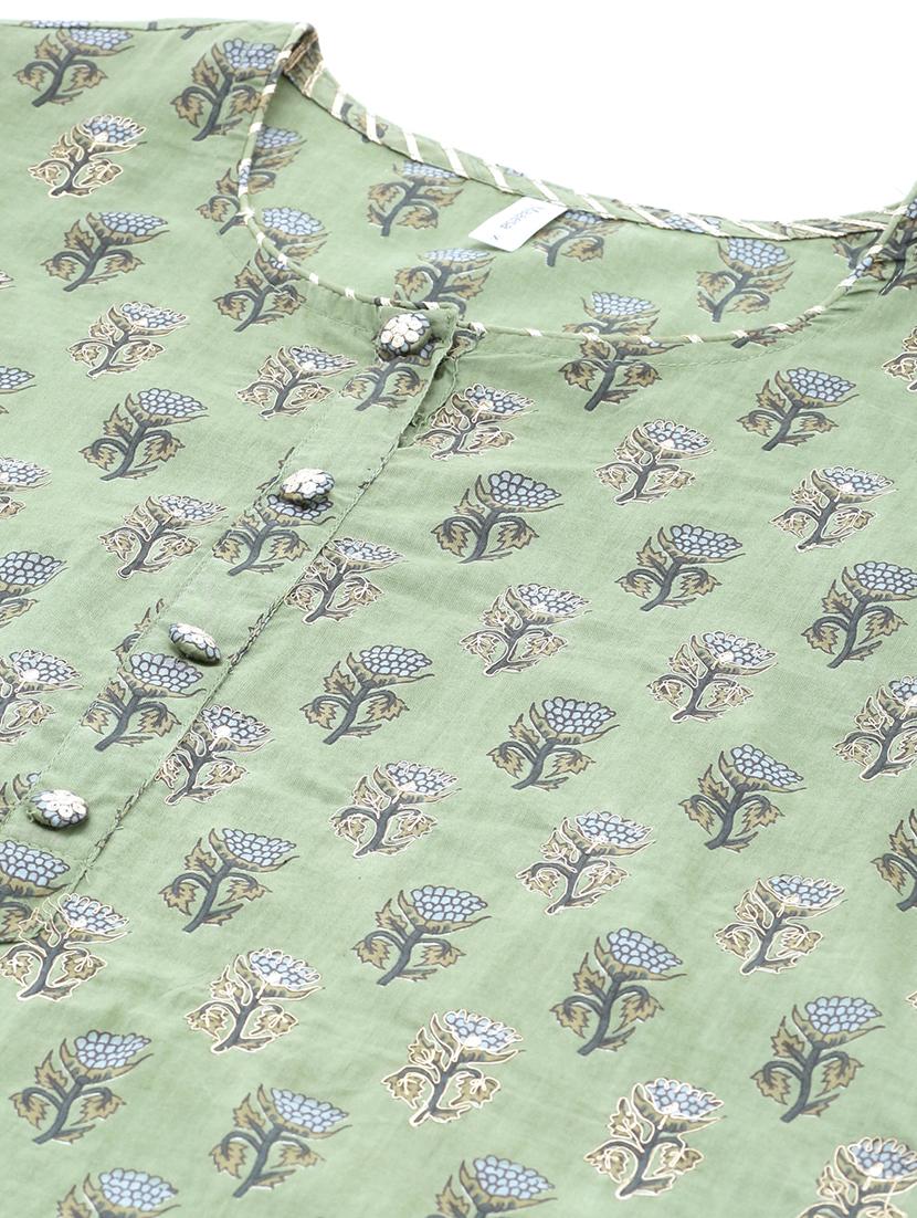 floral a-line kurta - 17462527 - Zoom Image - 4