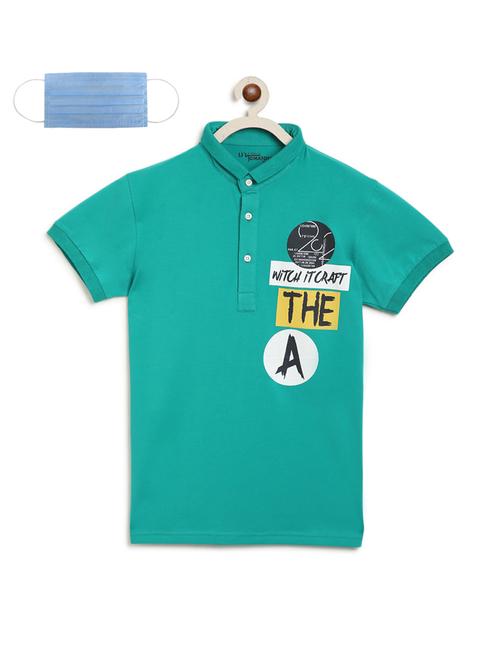printed t-shirt with free mask - 17462547 - Standard Image - 1