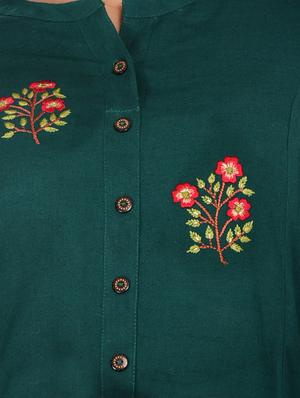 embroidered straight kurta - 17462586 - Standard Image - 4