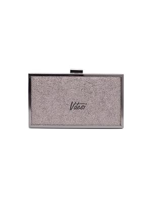 grey metal box clutch - 17462602 - Standard Image - 2