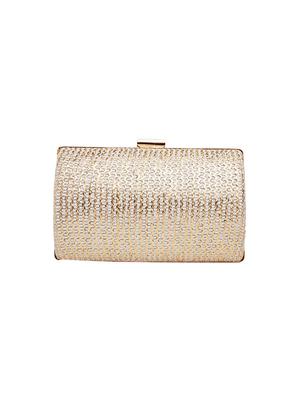 cream jute box clutch - 17462603 - Standard Image - 2