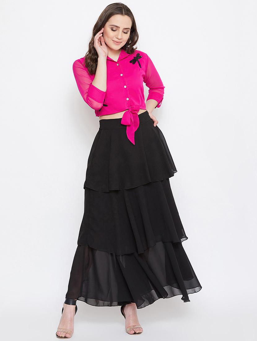 tie front embellished top - 17462649 - Zoom Image - 4