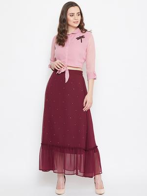 tie front embellished top - 17462650 - Standard Image - 4