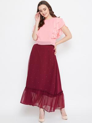 ruffle sleeved crop top - 17462654 - Standard Image - 4