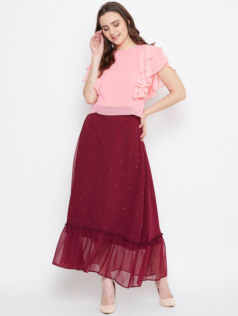 ruffle sleeved crop top - 17462654 - Zoom Image - 4
