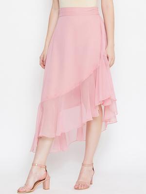 high rise asymmetric a-line skirt - 17462663 - Standard Image - 2