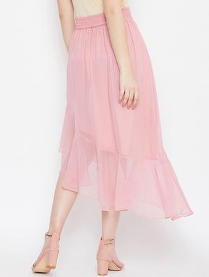 high rise asymmetric a-line skirt - 17462663 - Standard Image - 3