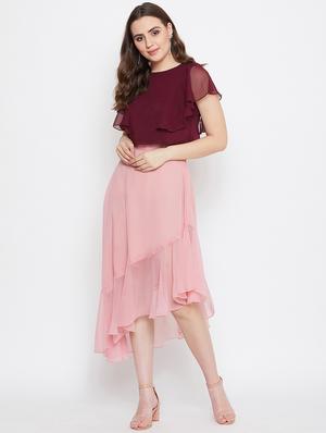 high rise asymmetric a-line skirt - 17462663 - Standard Image - 4