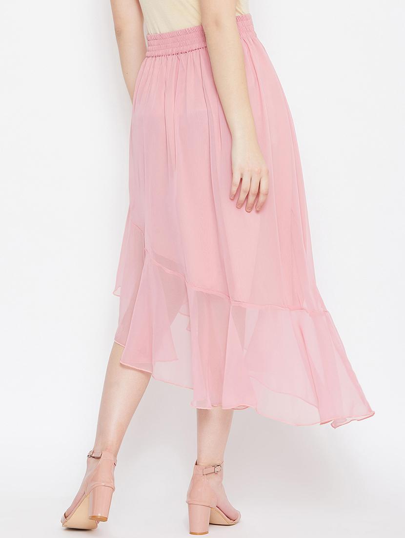 high rise asymmetric a-line skirt - 17462663 - Zoom Image - 3