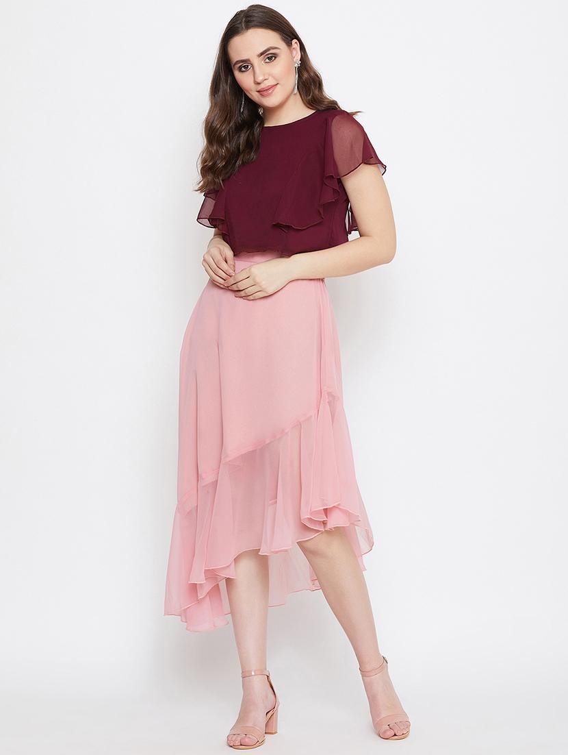 high rise asymmetric a-line skirt - 17462663 - Zoom Image - 4