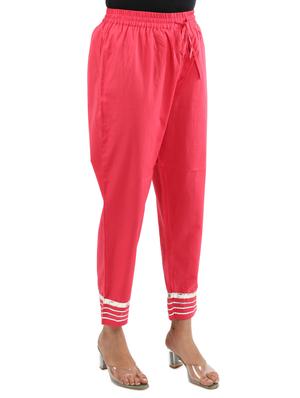 solid gota patti kurta pant set - 17462674 - Standard Image - 5