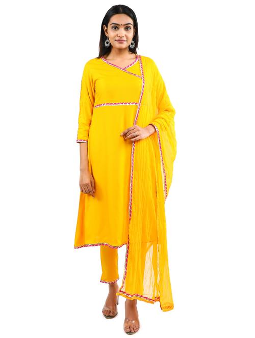solid kurta pant set - 17462676 - Standard Image - 1