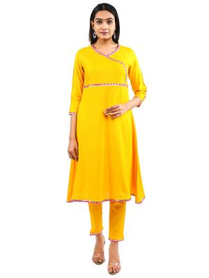 solid kurta pant set - 17462676 - Standard Image - 2