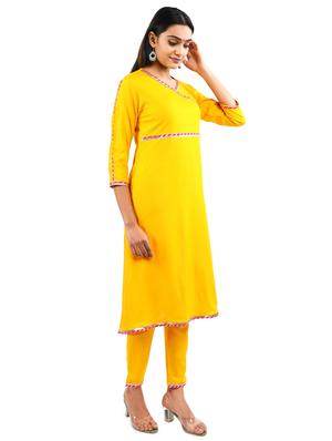 solid kurta pant set - 17462676 - Standard Image - 3