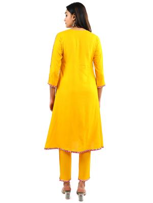 solid kurta pant set - 17462676 - Standard Image - 4