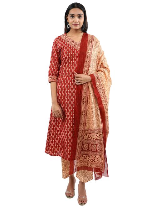 printed kurta pant set - 17462678 - Standard Image - 1