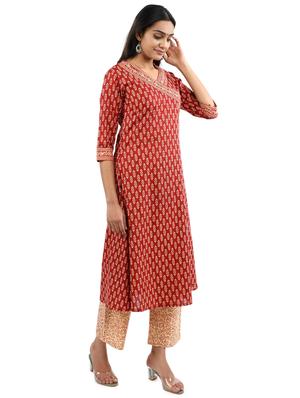 printed kurta pant set - 17462678 - Standard Image - 3
